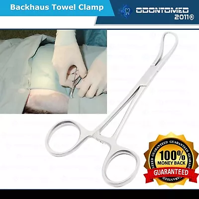 Backhaus Towel Clamp 3.5  Surgical Medical Veterinary  • $9.05