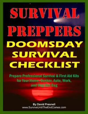 Survival Preppers Doomsday Survival Checklist : Prepare Professional Survival... • $14.62