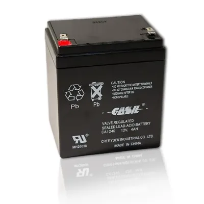 CASIL CA-1240 12V 4AH Rechargeable Sealed Lead Acid Battery • $21.99