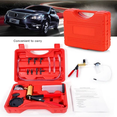 $21.97 • Buy Manual Car Motorcycle Vacuum Pressure Pump Brake Bleeder Tester Bleeding Kit