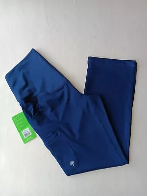 H H Works By Healing Hands Women's S Navy Blue Maternity Scrub Pants W/Pockets  • $21