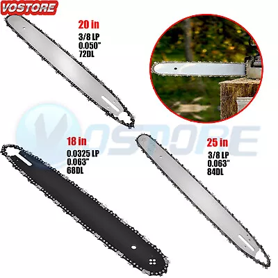 18'' 20  25'' Chainsaw Guide Bar & Chain Blade Set For Stihl MS 290 MS 291 MS066 • $59.50