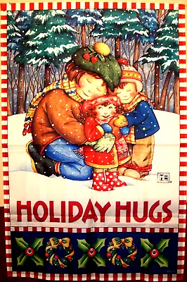 38  X 25  Mary Engelbreit Holiday Hugs Mom Kids Christmas Indoor Outdoor Flag • $34.99