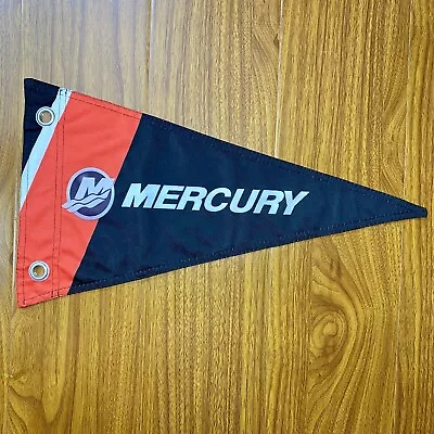 Mercury Outboard Flag Boat Motor Logo Pennant Banner Bass Nautical Double Sided • $16.99