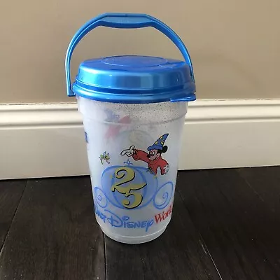 Walt Disney World Popcorn Bucket 1996 Magic Kingdom 25th Anniversary Mickey • $16.50