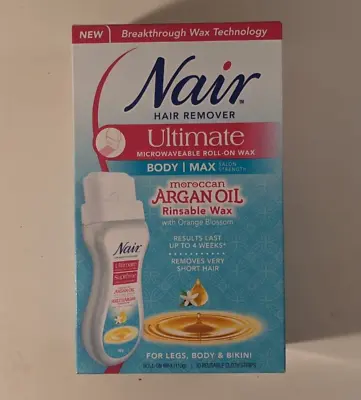 Nair Roll On Wax Moroccan Argan Oil For Legs Body Bikini Max DISCONTINUED 110g • $17.38