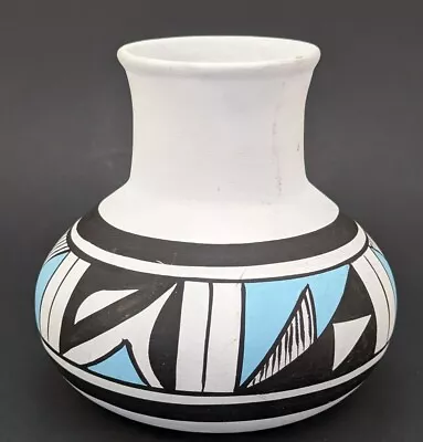 Pottery Vase Signed R Galvan America Southwest Mexico Polychrome Native • $24