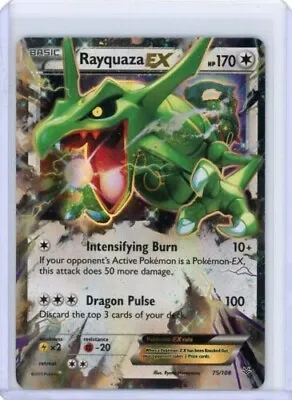 Pokémon TCG - Rayquaza EX - 75/108 - Ultra Rare - XY: Roaring Skies [Near Mint] • $13.75