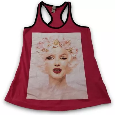 Marilyn Monroe Top Size Large By A.M.S Graphic Tee Graphic Print Tank Top Pink  • $19.54