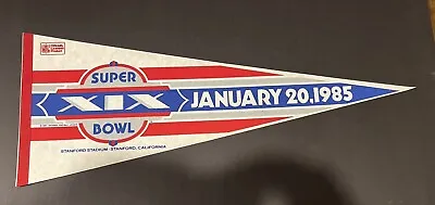 Super Bowl XIX 49ers Vs Dolphins Stanford Stadium Full Size Football Pennant • $19.99