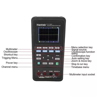 £162 • Buy Hantek Handheld Oscilloscope 2D72 2CH 70MHz + Multimeter + 25M Signal Generator