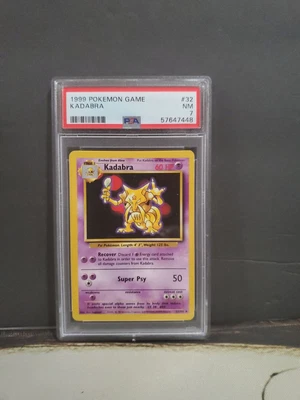 $5.52 • Buy Kadabra 32/102 Base Set Unlimited Uncommon WOTC Pokemon TCG NM PSA 7