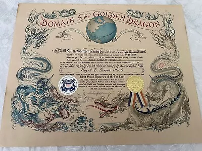 Coast Guard Vietnam Service USCGC Yakutat (WHEC-980) Date Line Certificate 1967 • $100