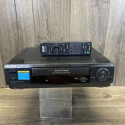 Sony 4-Head VCR VHS Video Tape Recorder Player W/Remote DA PRO SLV-478 WORKS • $53.36