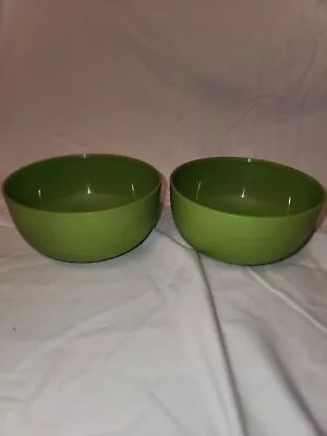 Set Of 2 Vintage Tupperware Green Kids Cereal Bowl 6918 No Lids • $13.99