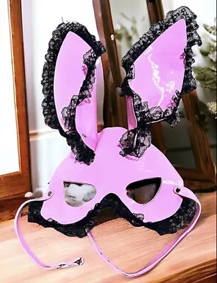 DOLLS KILL……..Pink Lace Rabbit Themed Mask.  New…….Intl Shipping • $27.20