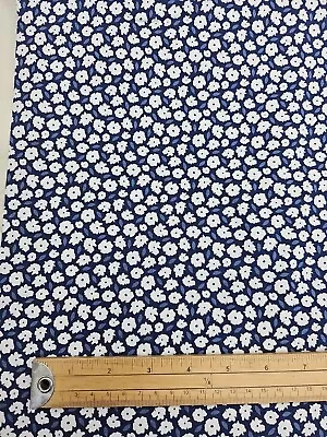 QUALITY Cotton Spandex Jersey Ditsy Daisy Floral Print  OEKO-TEX STANDARD 100 • £12.99