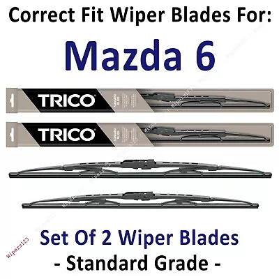 Wiper Blades 2-Pack Standard Wipers - Fit 2009+ Mazda 6 - 30240/180 • $20.66