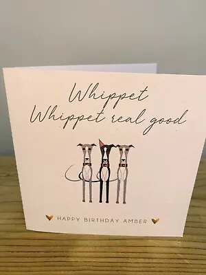 £2.99 • Buy Whippet Birthday Card - Personalised - Sight Hound