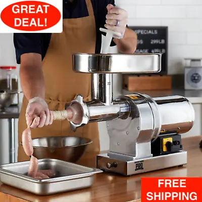Electric Meat Grinder Sturdy Metal Non-Skid Feet Commercial Machine Series #22 • $452.99