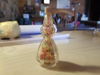 Vintage Babs Creations Glass Girl W/ Umbrella Candy Container! • $5