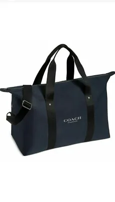 COACH Duffel Bag Travel Gym Weekender Navy Fragrance Promotion FACTORY SEALED • $170.95