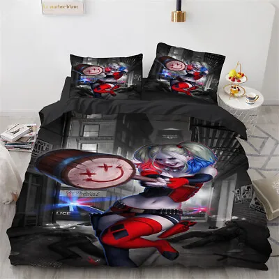 £37.67 • Buy Home Bedding Set Harley Quinn Design Duvet Covers&Pillowcase Bedding Set &1 H1