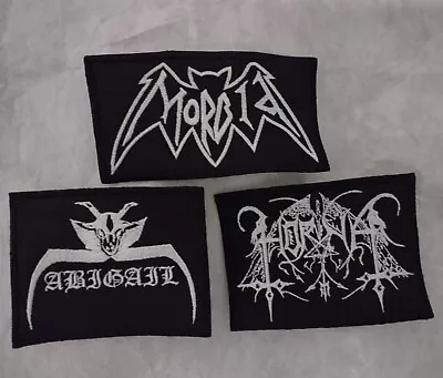 Lot Of 3 Embroidered Patches Morbid Horna Abigail Black Metal • $12.99