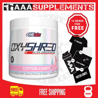 $79.90 • Buy Ehp Labs - Oxyshred | Ultra Concentration 300g (60 Serve) Pre-workout 
