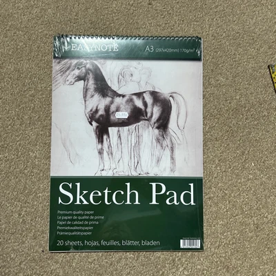 £0.99 • Buy A3 20 Sheets Artists Easynote Sketch Pad