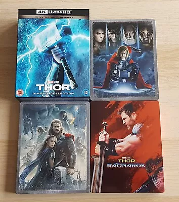 Marvel Thor 3-Movie Steelbook Collection On 4K UHD + Bluray Posts Worldwide • £60