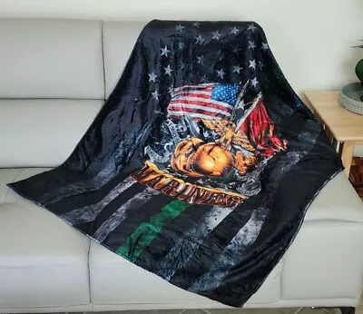 US Marines Fleece Blanket/Throw 50  X 40  New • $22.95