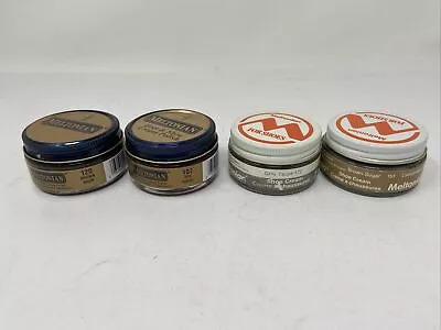 Meltonian Boot & Shoe Cream Polish Mixed Lot Of 4 Used Jars 107 120 172 151 • $19.99