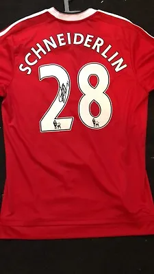 Morgan Schneiderlin Signed Shirt Man Utd England France • £90