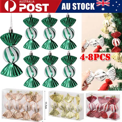4pcs Christmas Tree Decoration Candy Balls Hanging Ornaments Pendant Xmas Decor • $10.26