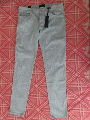 Womens Vince Print Skinny Jeans Pants 31 Beige Grey (32 1/3 X 30.5) Nwt • $35