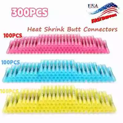 300PCS Heat Shrink Butt Connectors Kit Waterproof Electrical Marine Automotive • $20.89