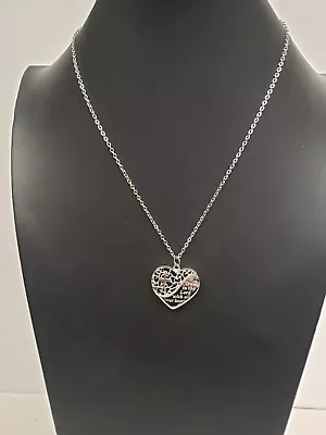 Steel By Design Inspirational Heart Pendant With Rolo Chain • $31.61