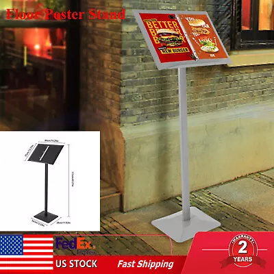 Floor Poster Stand Menu Display Stand Restaurant Advertising Stand 3.77FT • $71.28