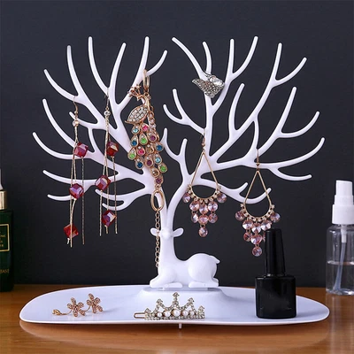 £7.89 • Buy Jewelry Display Stand Tree-shape Earring Necklace Rack Tabletop Holder Organizer
