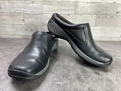 Merrell Encore Q Form 2 Women Shoes Black 7 M Leather Slip On Mules Clogs • $20.86