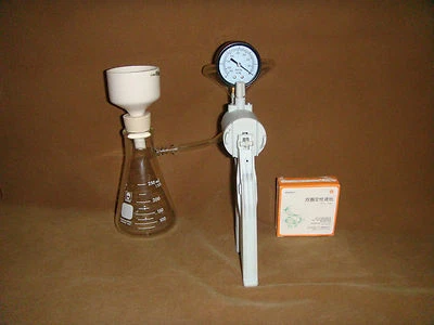 $58.67 • Buy 250 Ml Filtration Set(filtration Flask+Buchener Funnel+Vacuum Pump+filter Paper)