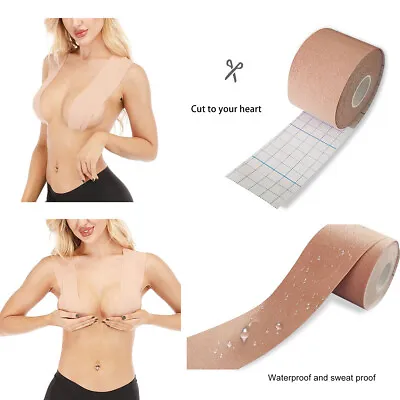 £4.89 • Buy Women Boob Tape Invisible Bra Nipple Cover Adhesive Push Up Breast Lift Tape