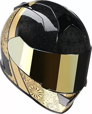 Z1R Warrant PAC Motorcycle Helmet Black/Gold • $124.95