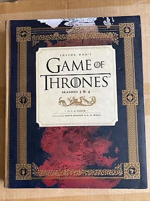 Inside HBO's Game Of Thrones: Seasons 3 And 4 By C.A. Taylor (Hardback) • £6