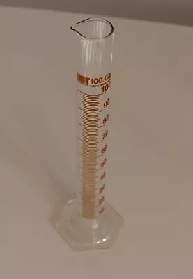 100ml Duran Borosilicate Glass Measuring Cylinder With Base • £9