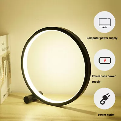 USB LED Table Desk Reading Lamp Touch Bedside Night Light Nightstand Dimmable AU • $37.89