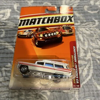 2009 Matchbox Emergency Response 1963  '63 Cadillac Ambulance • $11.79