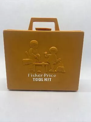 Vintage 1977 Fisher Price Tool Kit Box Case Only Replacement - No Contents/Tools • $26