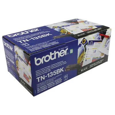 £118.45 • Buy Brother TN135BK Black Toner Cartridge High Capacity TN-135BK